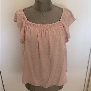 Express Boho Convertible Short Sleeve Blouse